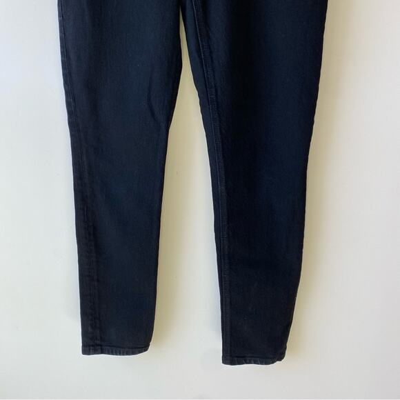 Reformation Yasmin Jeans in Black Size 26 Paperbag Front Zipper Stretch - Picture 5 of 14
